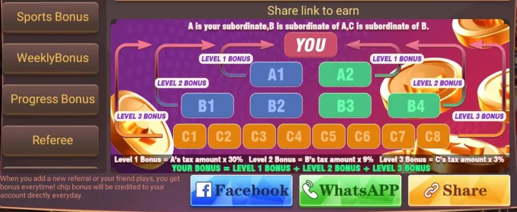 Refer And Earn in Teen Patti Tiger 1 Refer and Earn in Teen Patti Earn